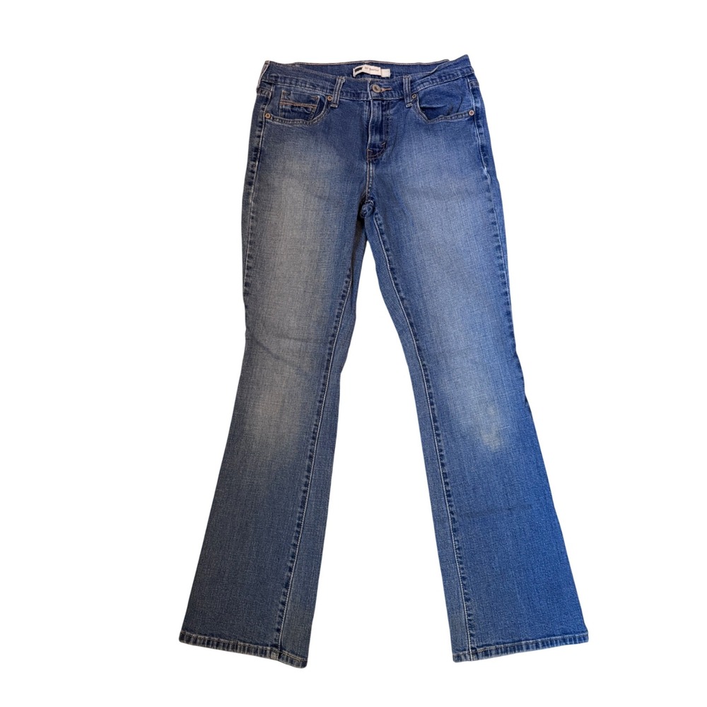 Levis 515 Bootcut Jeans Womens 4M W27 L32 Medium Wash Blue Stretch Denim